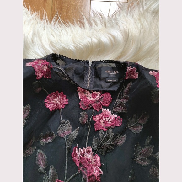 NEW Nasty Gal collection floral sheer dress - Picture 3 of 8